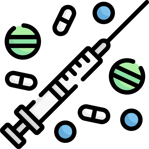 Drugs injection drugs medicine icon