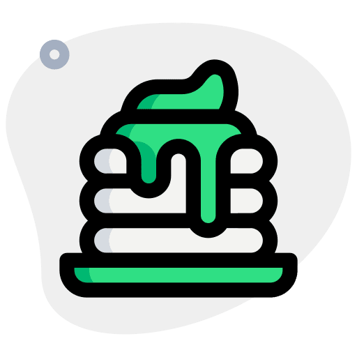 Pancake syrup french food icon