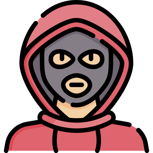 Thief hoodie outlaw people icon
