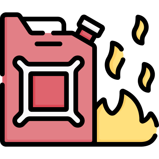 Arson transportation car arson icon