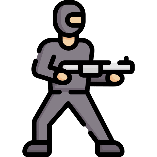 Criminal bad person people criminal icon