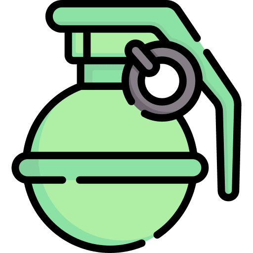 Hand grenade weapon hand grenade terrorism icon