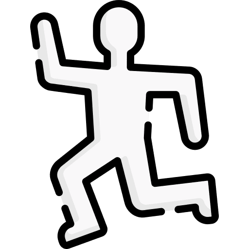 Crime scene evidence murder investigation icon