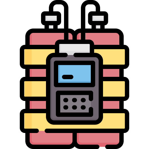 Dynamite army weapon explosion icon