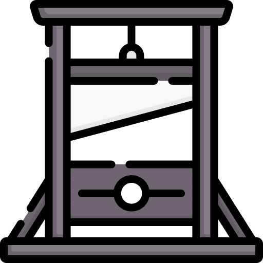 Guillotine halloween miscellaneous decapitate icon