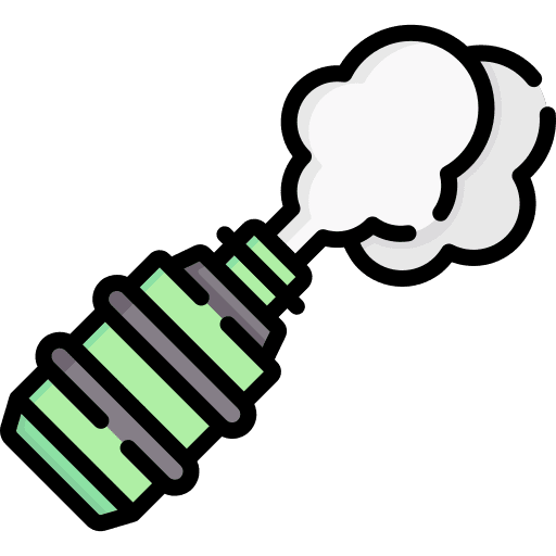 Smoke grenade security military weapon icon