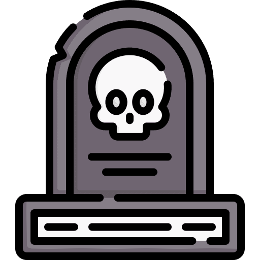 Tombstone cultures tombstone death icon