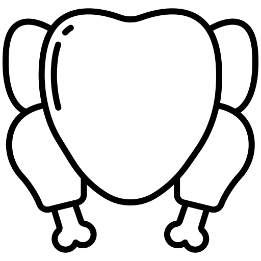 Chicken roast chicken food and restaurant poultry icon