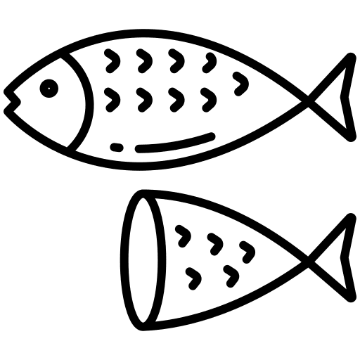 Fish fillet meat food and restaurant icon