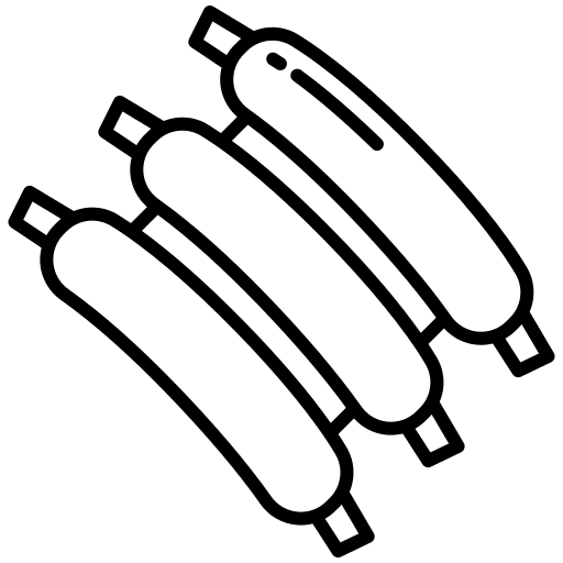 Ribs food and restaurant meat barbeque icon