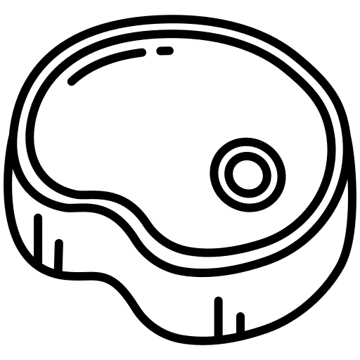 Steak protein food grilled icon