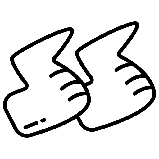 Chicken wings fast food buffalo bake icon