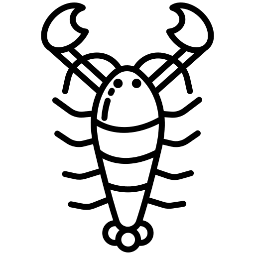 Crab claw gourmet lobster icon