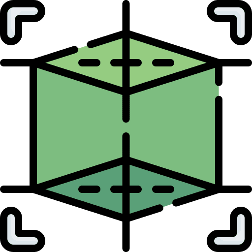 3d model shapes and symbols cube 3d icon