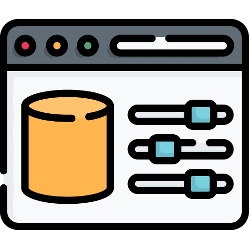 Adjust settings art and design control console icon