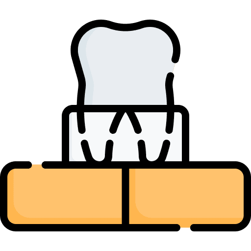 Tooth design printing art and design icon