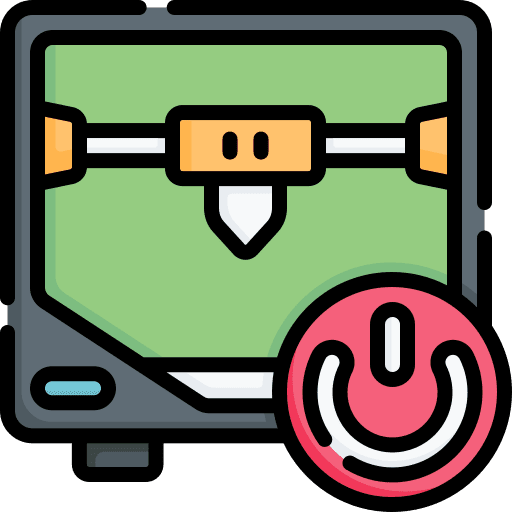 Power industry 3d printer 3d print icon