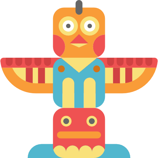 Totem native american religious totem icon