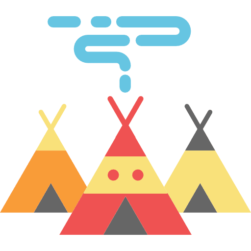 Village village indian tent icon