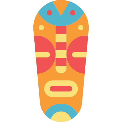 Mask adornment native american art icon