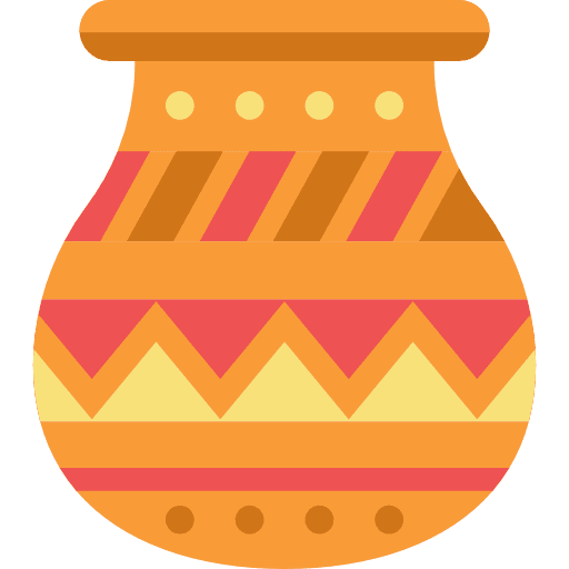 Pot pottery native american pot icon