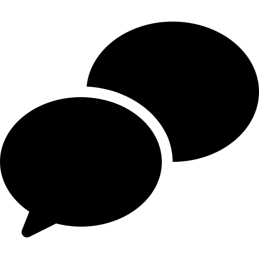 Chat conversation multimedia communication icon