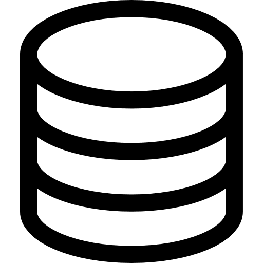 Database hosting database ui icon