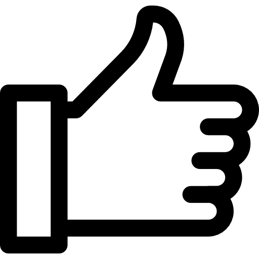 Like hands thumb up finger icon