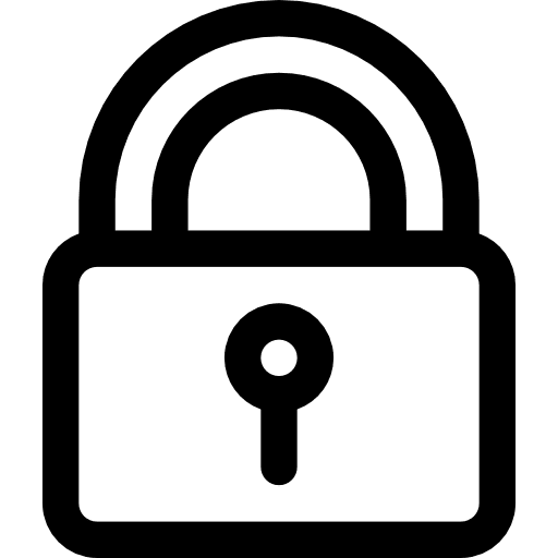 Padlock tools and utensils padlock security icon