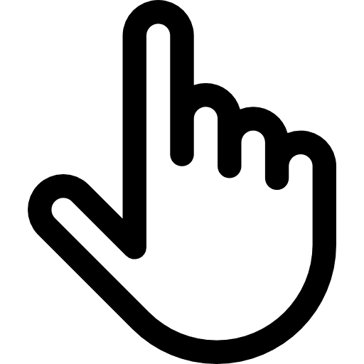 Tap gesture finger hands icon