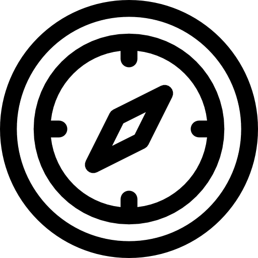 Compass interface tools and utensils compass icon