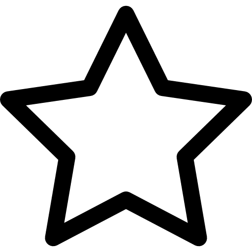 Favorite rate interface shapes icon