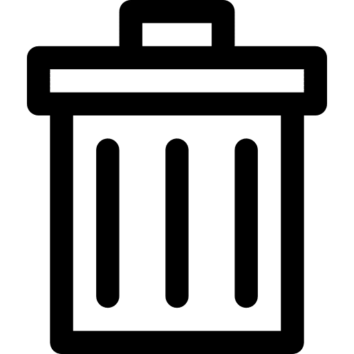 Garbage tools and utensils trash interface icon