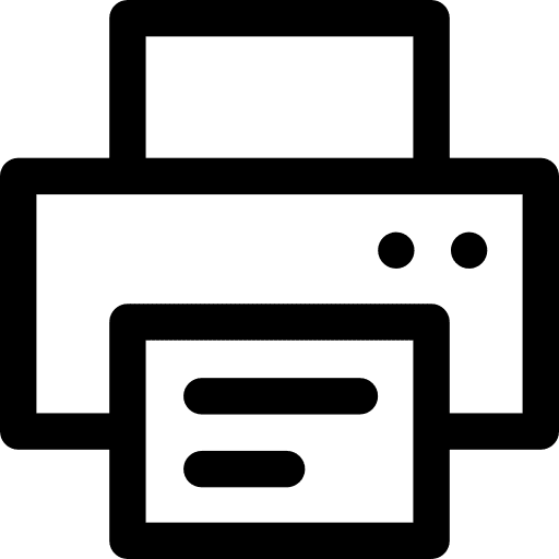 Print printing print tools and utensils icon