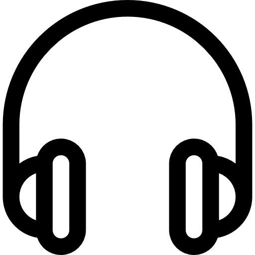 Headphones sound audio electronics icon