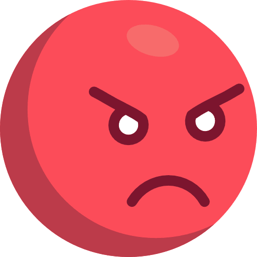 Angry feelings anger emoticons icon