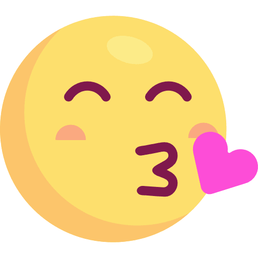 Kiss emoticons feelings emoji icon