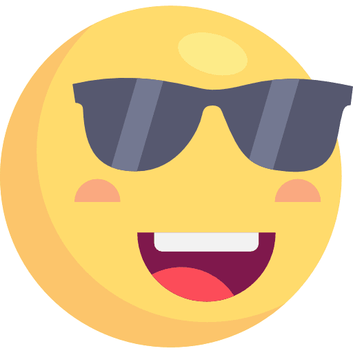 Cool cool emoji emoticons icon
