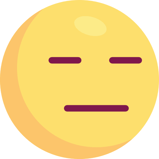 Expressionless feelings smileys emoji icon