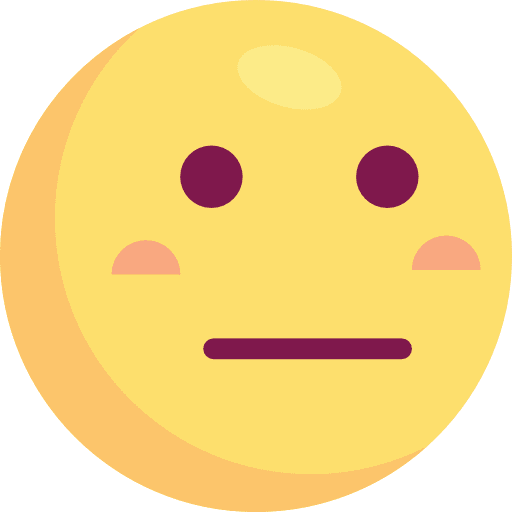 Neutral emoji emoticons feelings icon