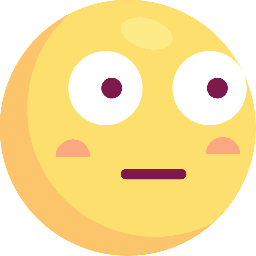 Flushed feelings emoji emoticons icon