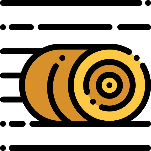 Bale bale stalk farming and gardening icon