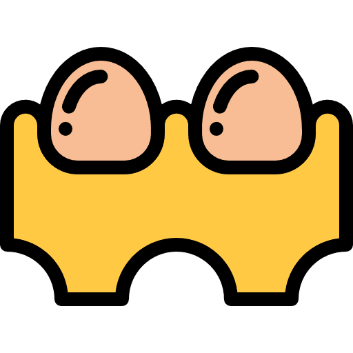 Egg organic farming and gardening food icon
