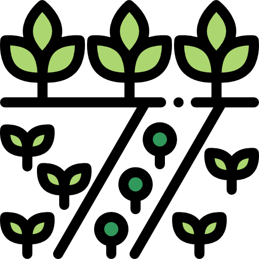 Planting plants farming and gardening planting icon
