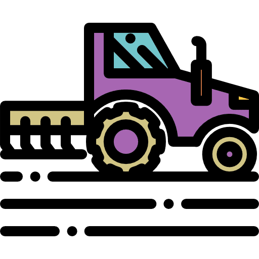 Tractor tractor farming and gardening farming icon