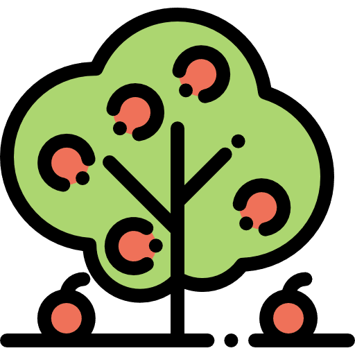 Tree ecology botanical apple icon