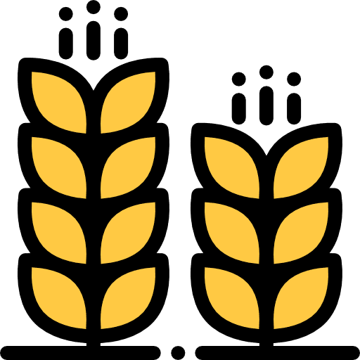 Cereal grain seeds farming and gardening icon