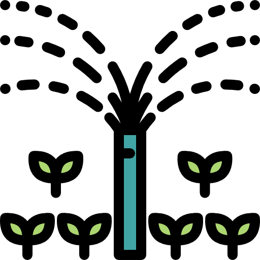 Sprinkler tools and utensils sprinkler farming and gardening icon