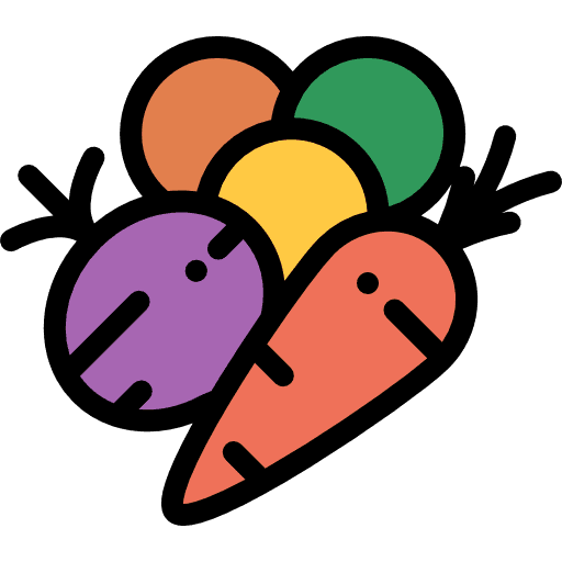 Vegetable salad vegetarian food icon