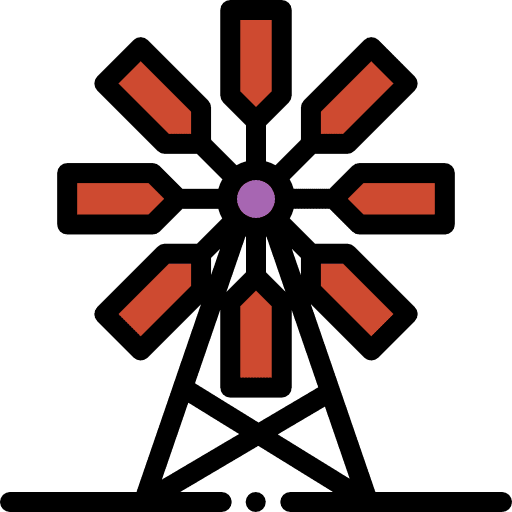 Windmill windmill ranch farming and gardening icon